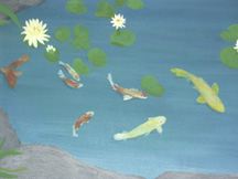Nursery Mural (Koi Detail)